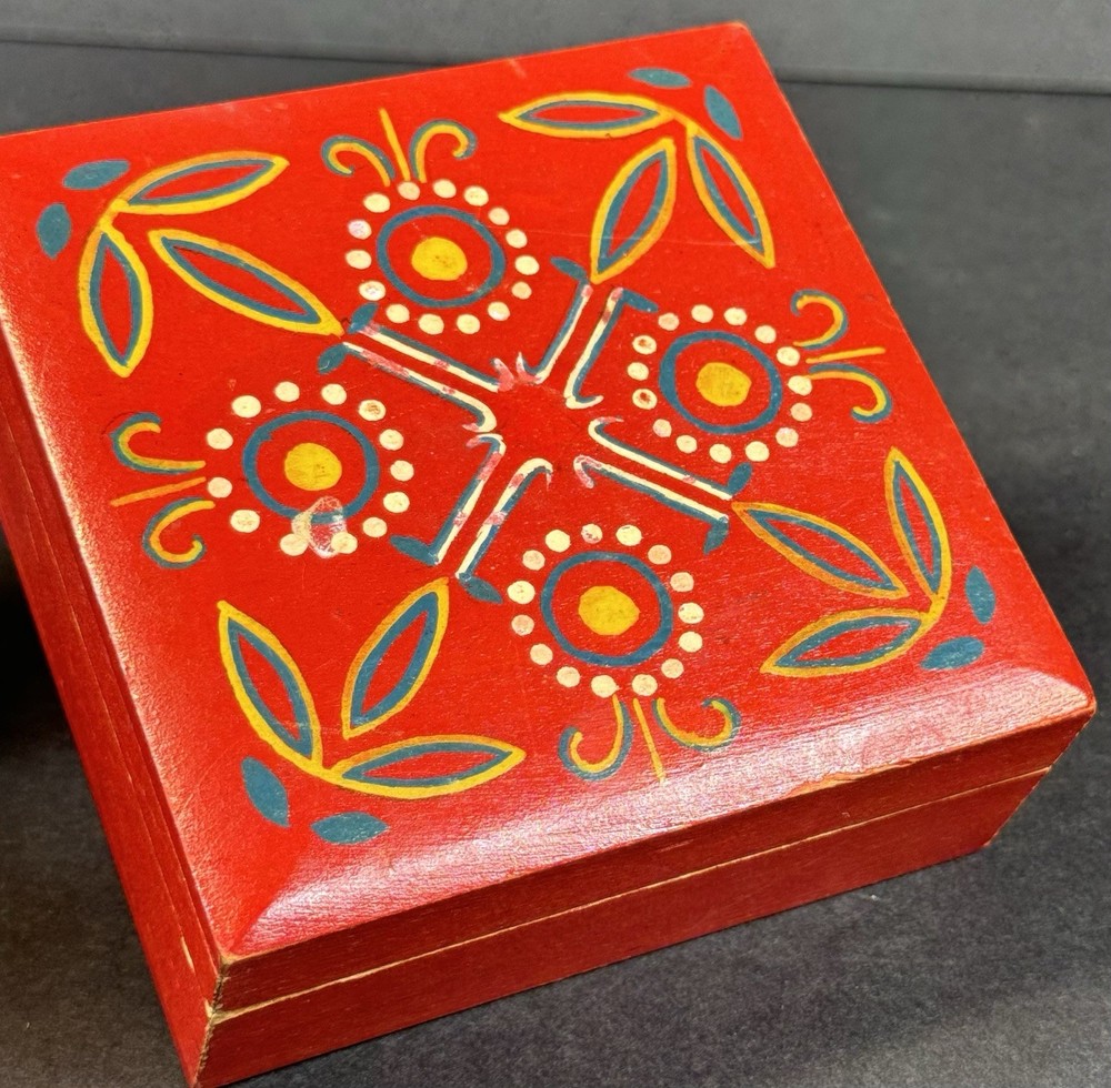 Hand Painted Decorative Trinket Box