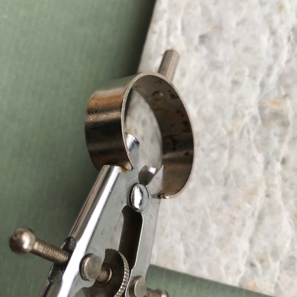 Vintage Drafting Compass w/ Interchangeable Ink Pen Nib & Point, Drafting Tool