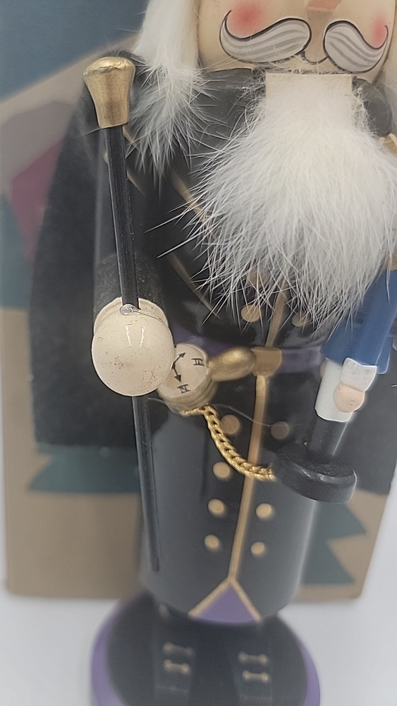 1998 Nutcracker Village Herr Drosselmeyer Nutcracker with Box