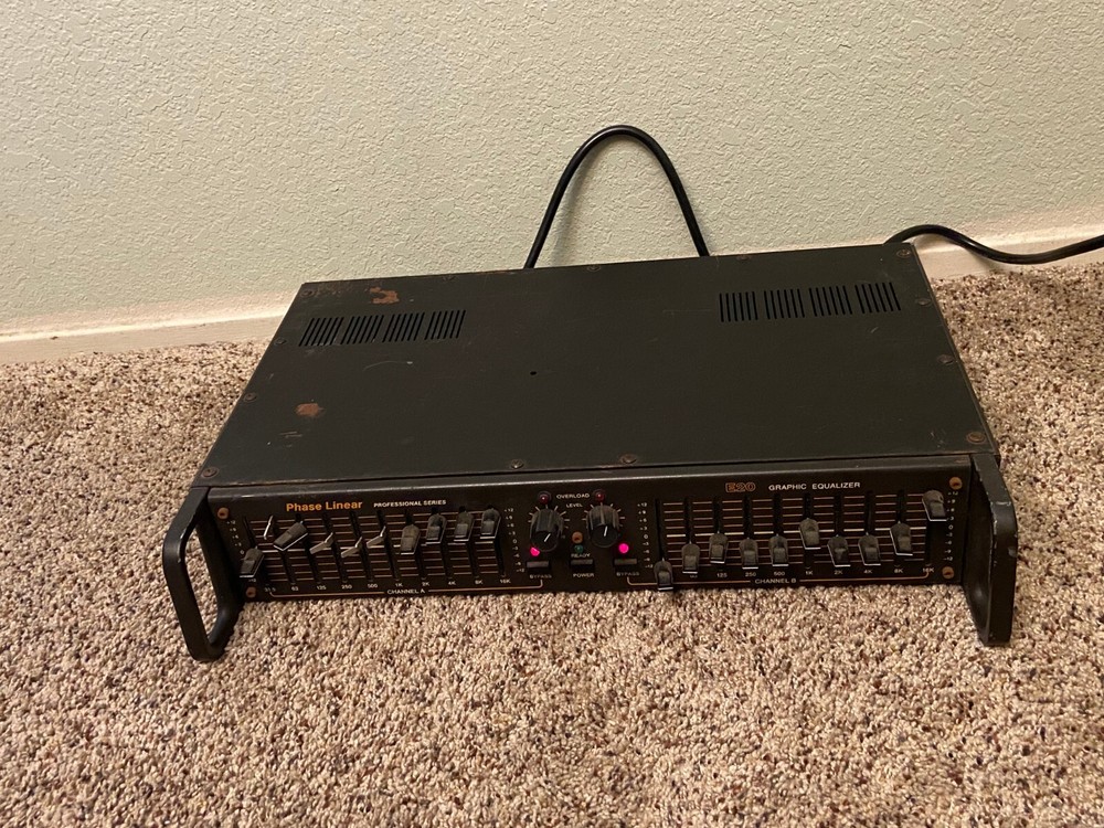 🐞 Vintage Phase Linear Professional Series E20 Stereo Graphic Equalizer RARE!!