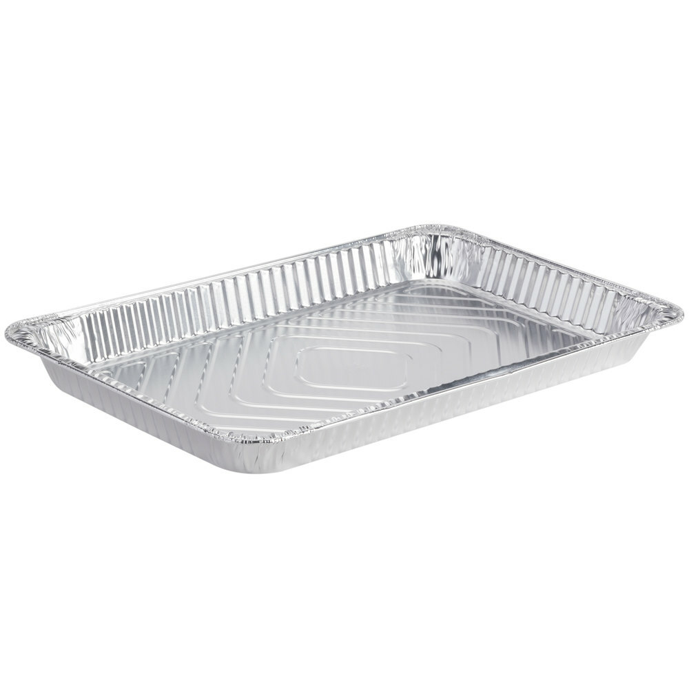 Western Plastics Full Size Foil Steam Table Pan Shallow Depth 1 11/16" 10/Pack