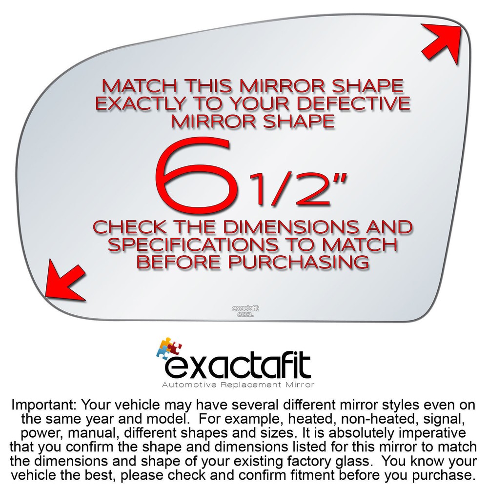 Drivers Side Mirror Replacement Glass Fit Mercedes Benz E430 E320 E55 Class AMG
