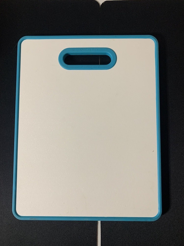 Turquoise Cutting Board Used