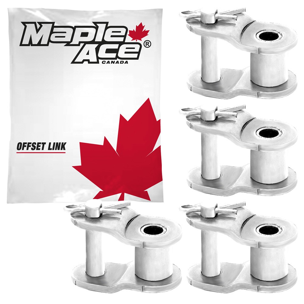 #35NP Offset Half Link for Nickel Plated Roller Chain (Qty 4)