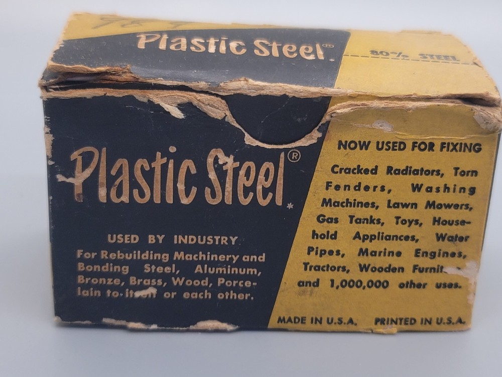 Vintage Devcon Plastic Steel Putty with Original Box
