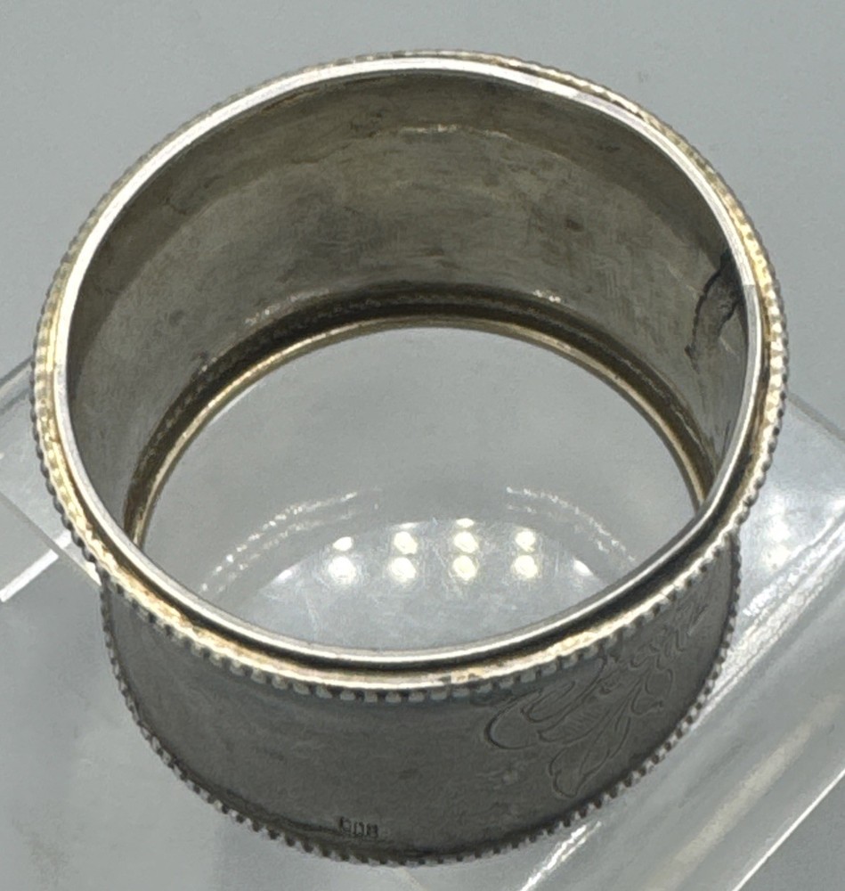 Antique German 800 (80%) Silver Napkin Ring No Monogram 14 Grams