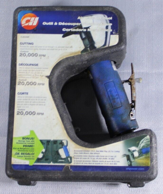 CAMPBELL HAUSFELD AIR CUT OFF TOOL, With Case, 2 Wheels, Tools