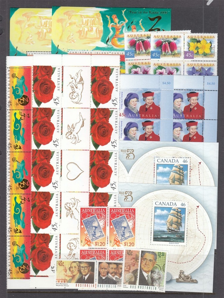 Australia Postage Lot - FACE $30.00 - all never hinged