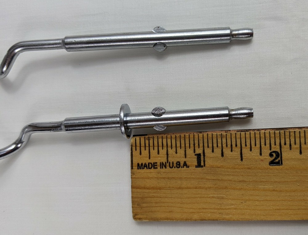 2 Dough Mixer Beater Attachments Blender Corkscrew Shaped Hooks Replacements