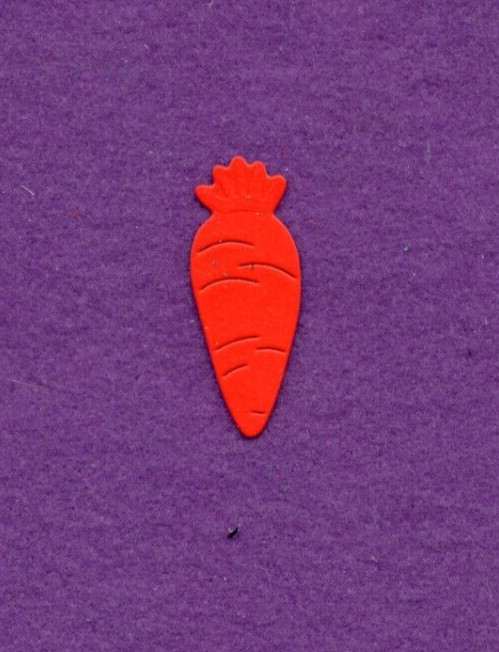 CARROT # 3 die cuts scrapbook cards