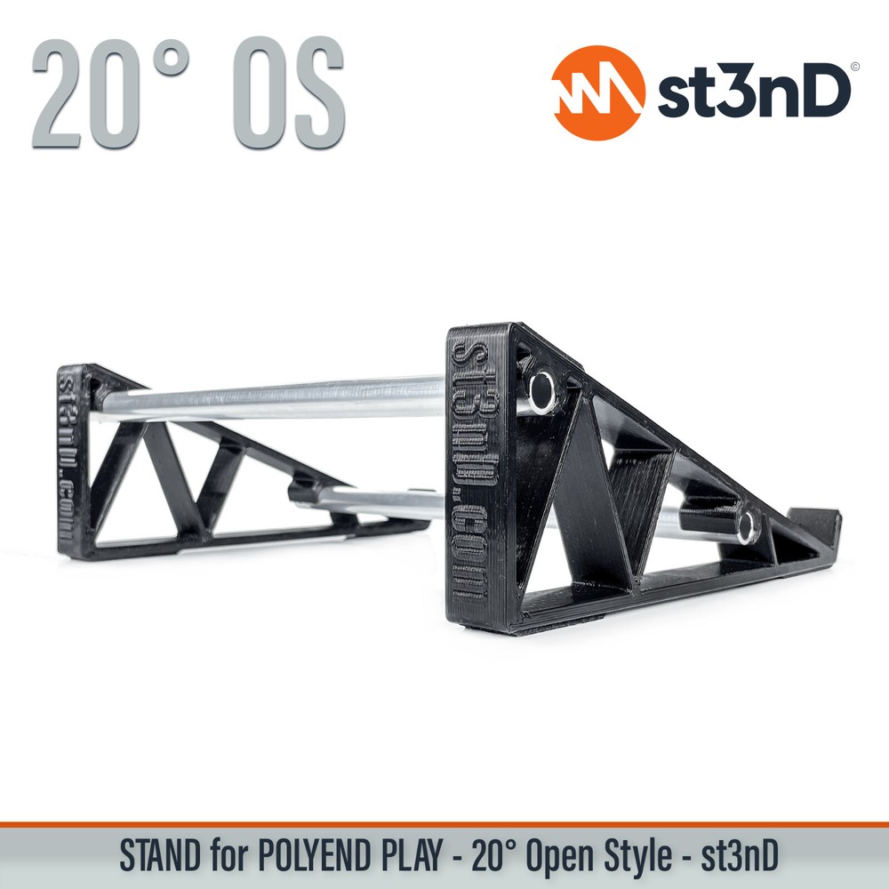 STAND for POLYEND PLAY - 20° Open Style stand with Rubber Pads - 3D Printed