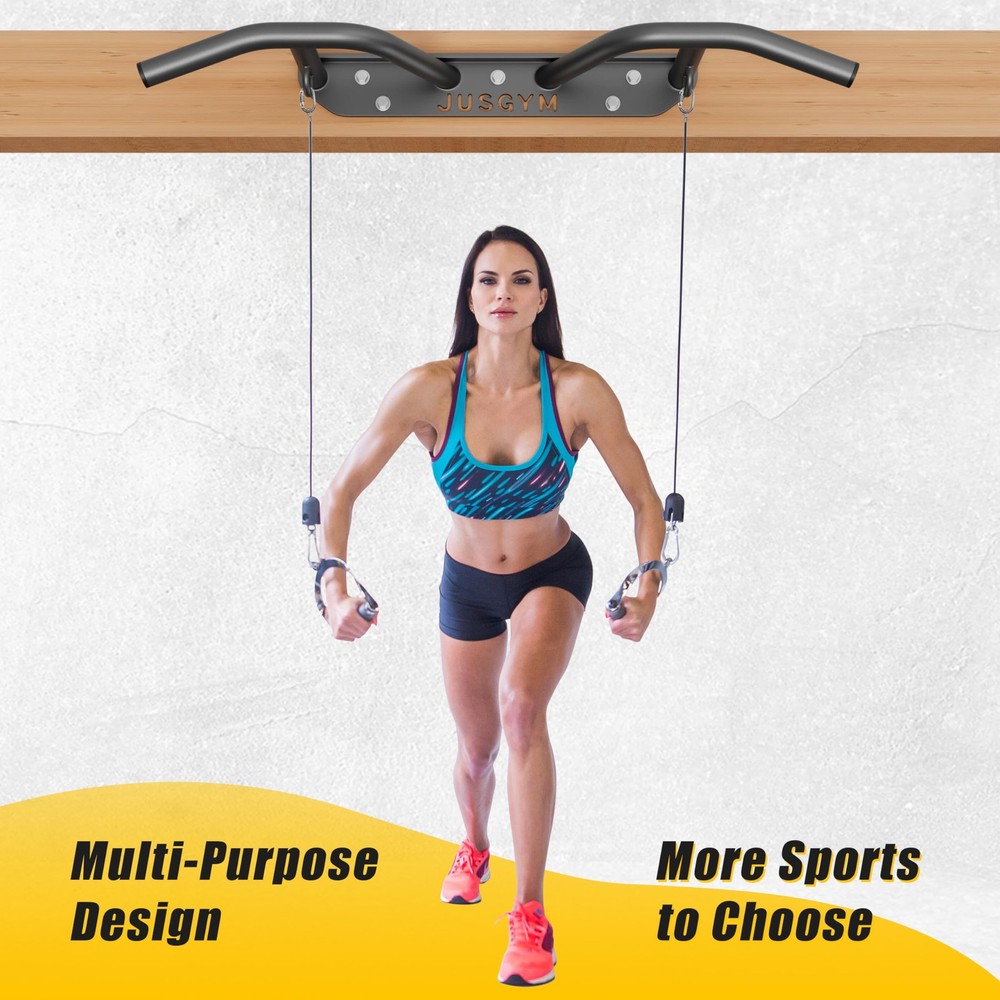 Wall Mounted Pull Up Bar - Heavy Duty Chin Up Bar, Pull-Up Bar Support Beam o...