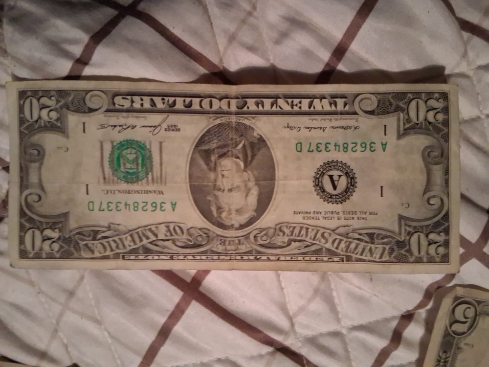 20 Dollar Bill 1985 A Series