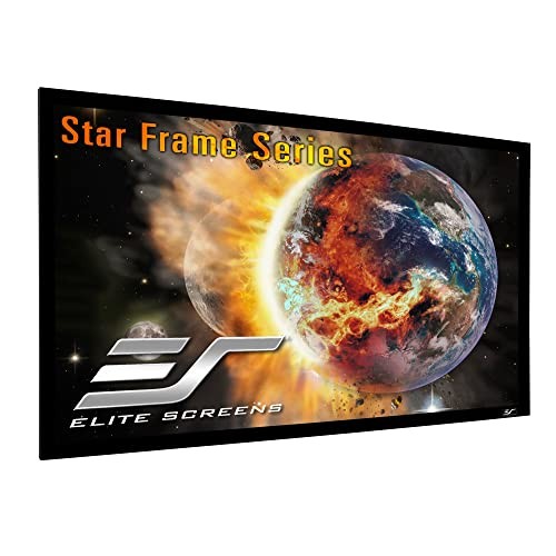 135" Fixed Frame Projector Screen, 135" Diagonal, 16:9 Cinewhite Star Frame