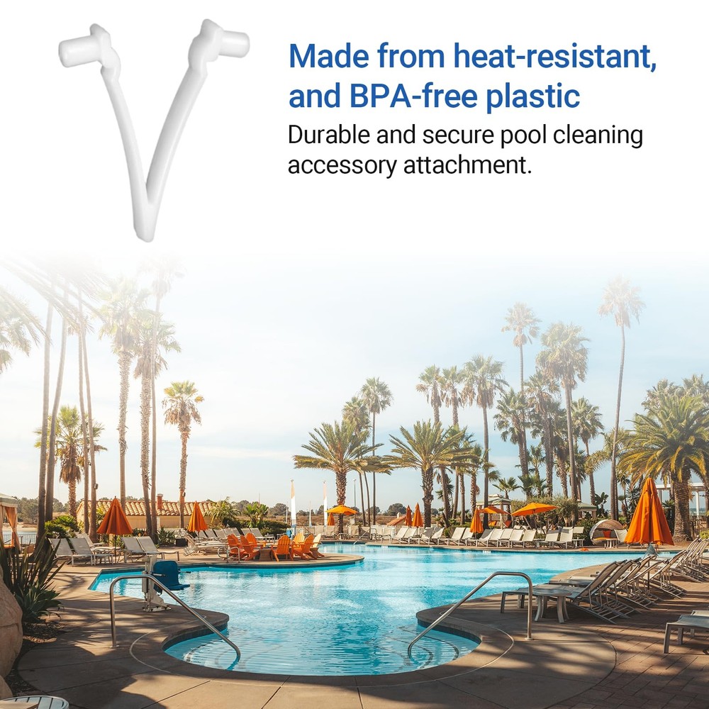 (21-Pack) AR-PRO Replacement Pool V-Clips - Brush Plastic 21-Pack, White