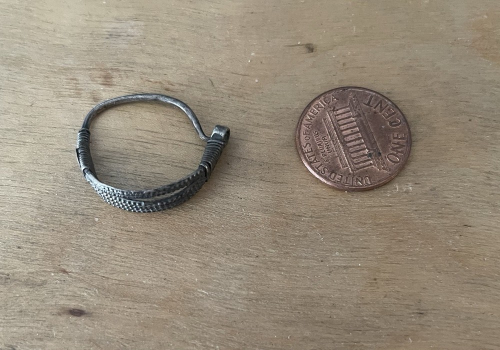 Antique Turkmen Silver Septum Ring