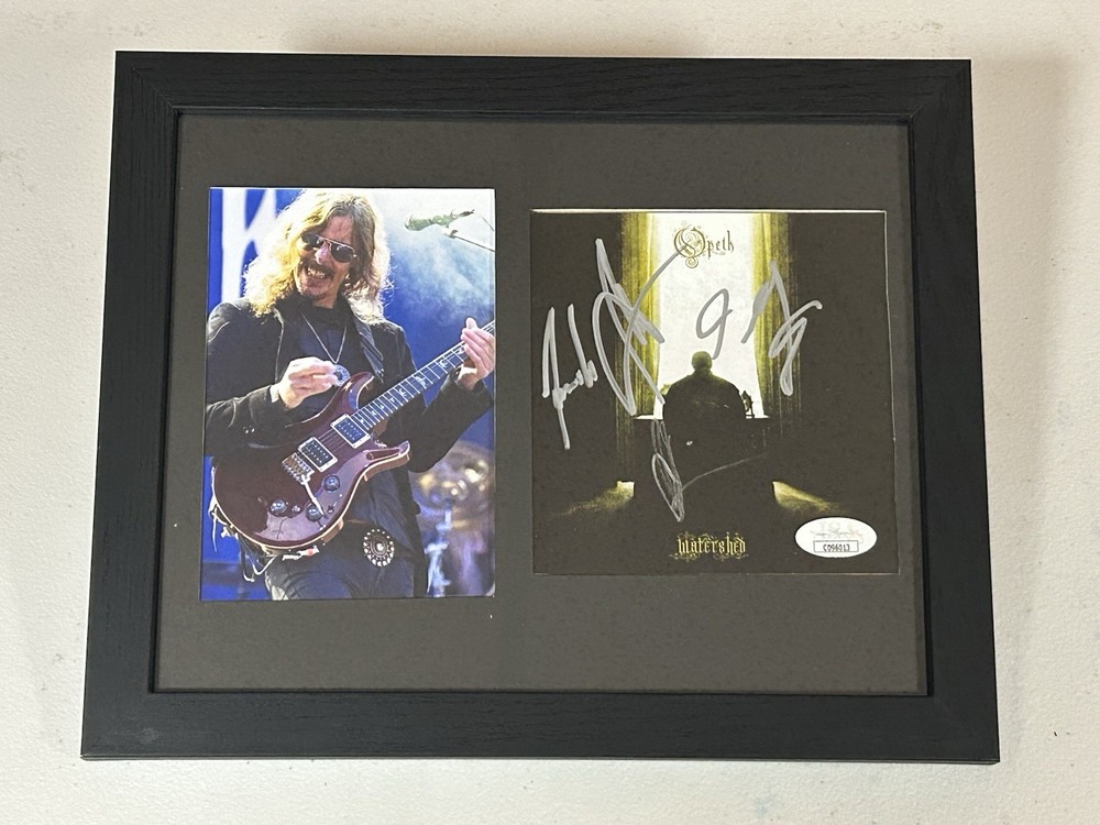 OPETH AUTOGRAPHED SIGNED WATERSHED CD COVER WITH JSA COA # CD96013