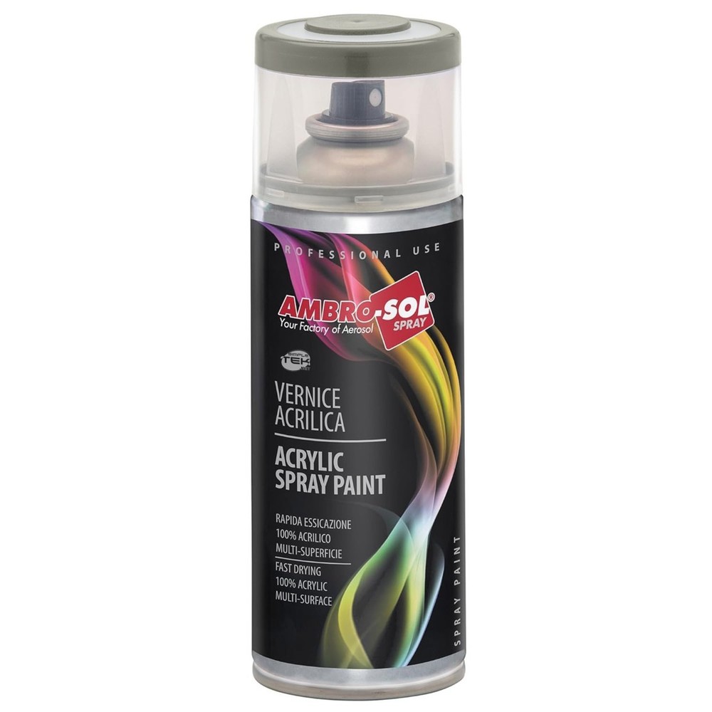 Glossy Spray Paint Can Stone Grey Interior Outdoor Universal_