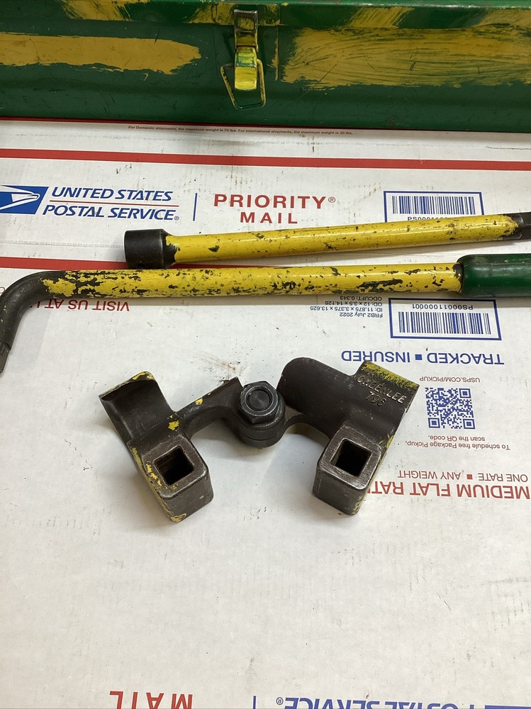 Greenlee 796 Ratchet Cable Wire Bender Set COMPLETE ED4U #4079-A