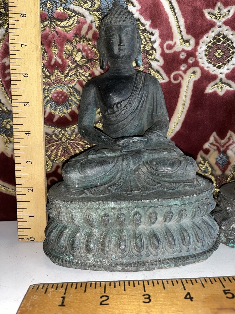 3 Vintage Bronze Buddhas