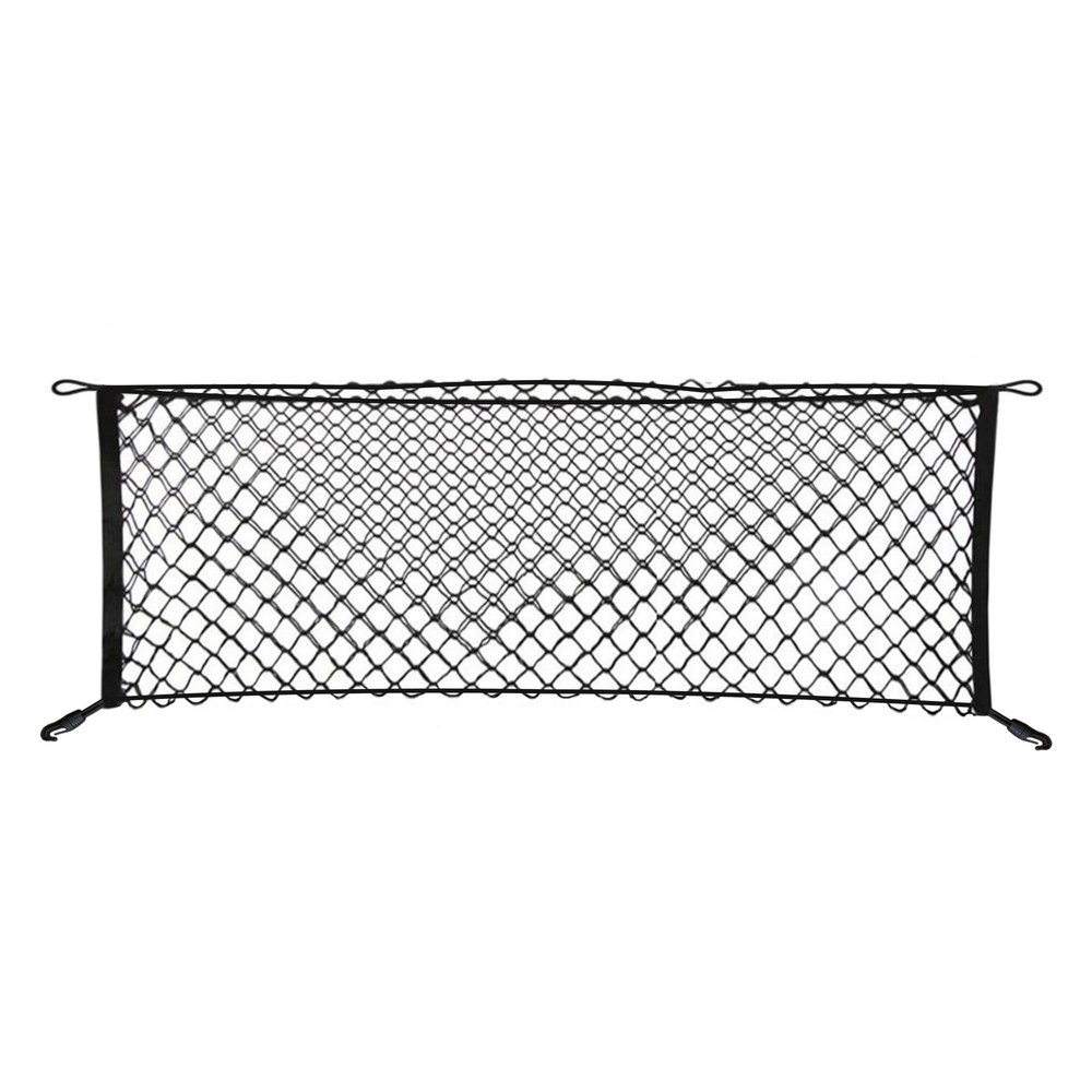 Envelope Style Automotive Elastic Trunk Mesh Cargo Net for Ford Black