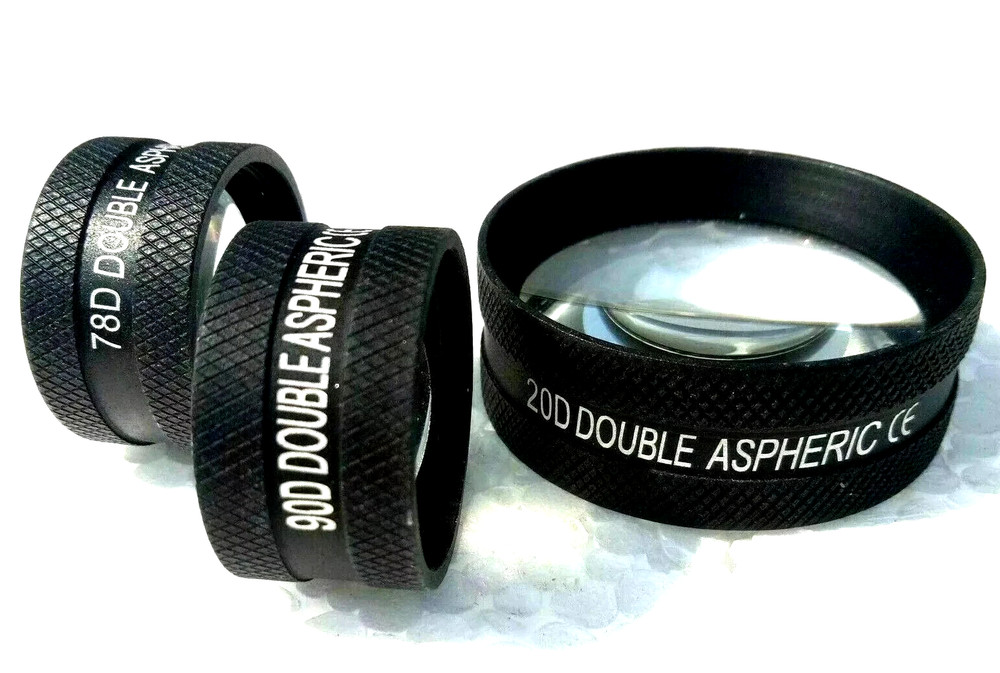 Ophthalmology Double Aspheric 20D 90D & 78D BIO Lens Retina & Periphery