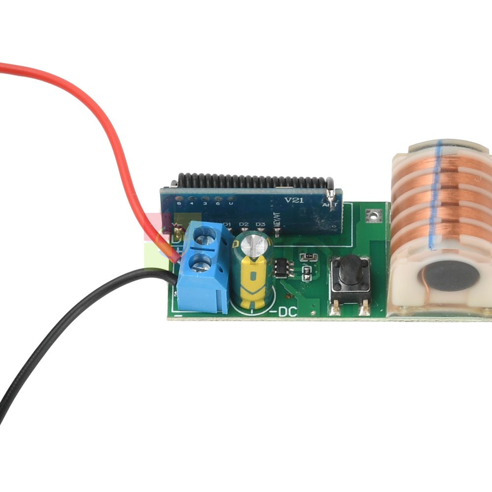 DC 3.7V Arc Igniter High Voltage Module 12mm 50m RC Arc Lighter Boost Coil Board