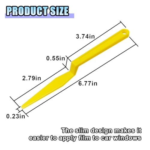 Car Window Tint Squeegee Tool, Plastic Long Handle Shank Corner Squeegee, 2PCS