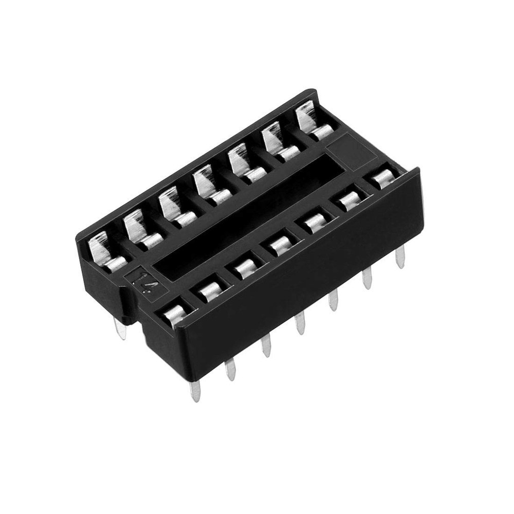 40 PCS 14 Pin DIP IC Socket 2.54mm Pitch PCB Solder Type