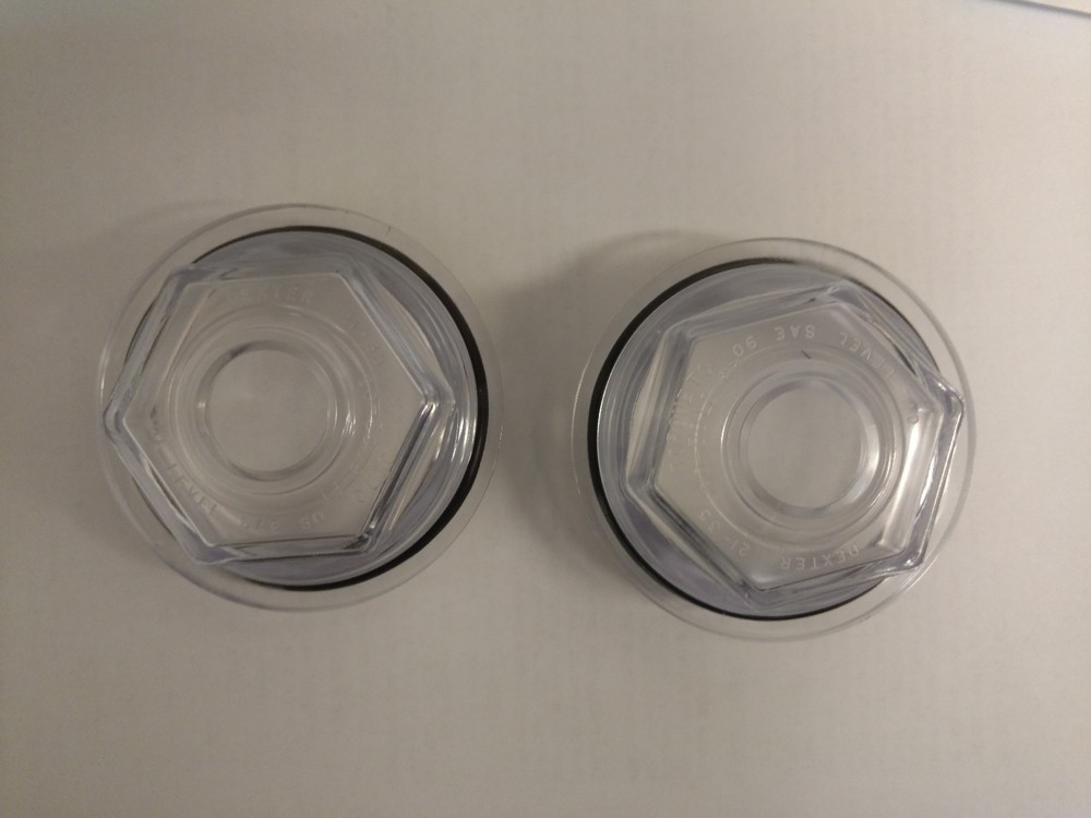 PAIR 2-7/8" Oil Bath Cap 21-35 Trailer Axle Dexter 6K 7K 8000# 8-286 8-285 8-219