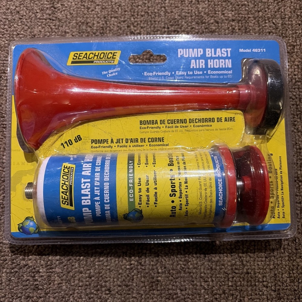 SEACHOICE 46311 Reusable Eco-Friendly Pump Blast Air Horn 110 dB for Boating,...