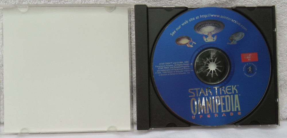 Star Trek Omnipedia Computer Interactive CD Vintage 1995