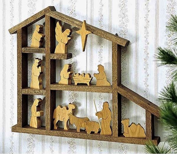 Meisel Scroll Saw SHADOWBOX NATIVITY SCENE Woodworking Pattern #W1392