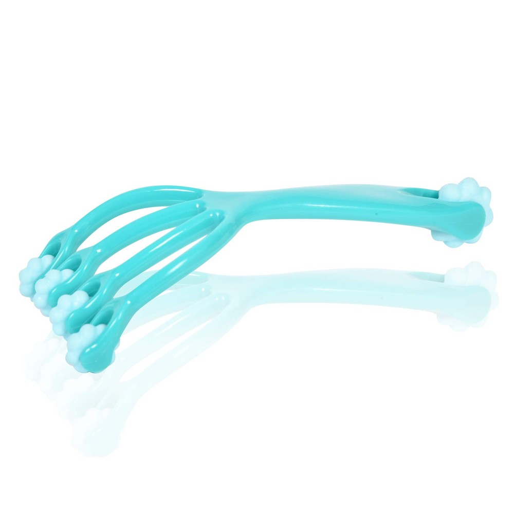 BioSwiss Claw Massage Roller, Leg and Back Massager Duo, Light Blue