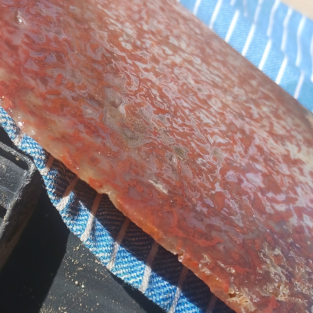 BIG Moss Agate Slab Ready For Lapidary