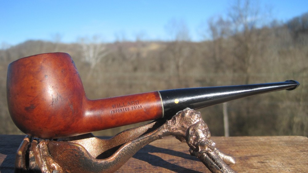 Willard Imported Briar Smoking Estate Pipe 5.3/4" L