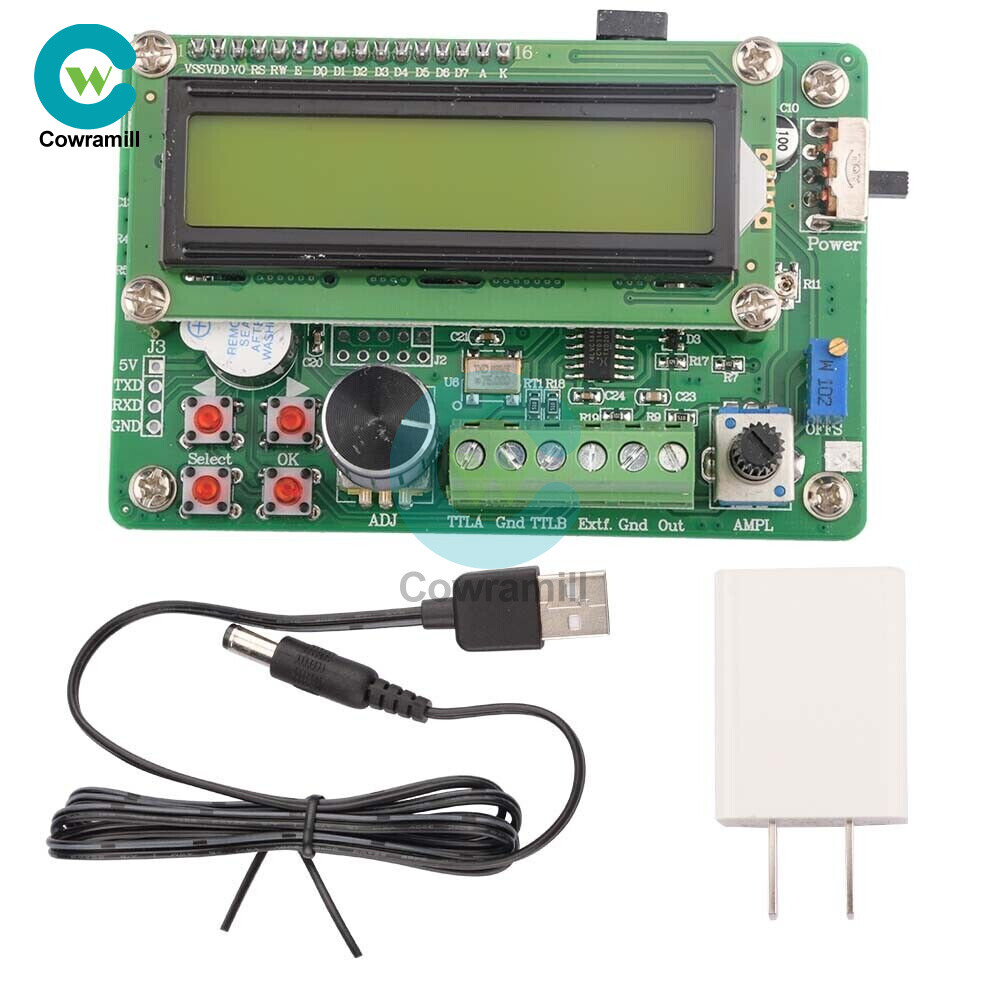 DDS Function 5MHz Signal Generator Module Sine/Triangle/Square Wave TTL Output.