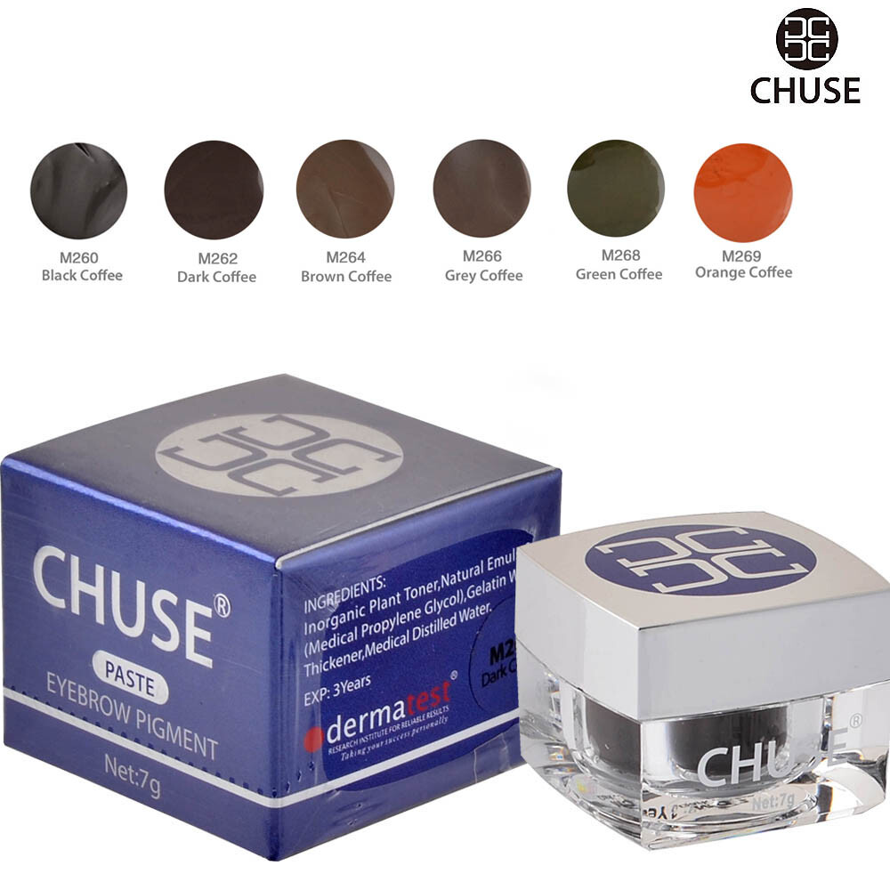CHUSE Microblading Pigments Eyebrows SPMU Permanent Makeup Inks Kit Set 6pcs*7g