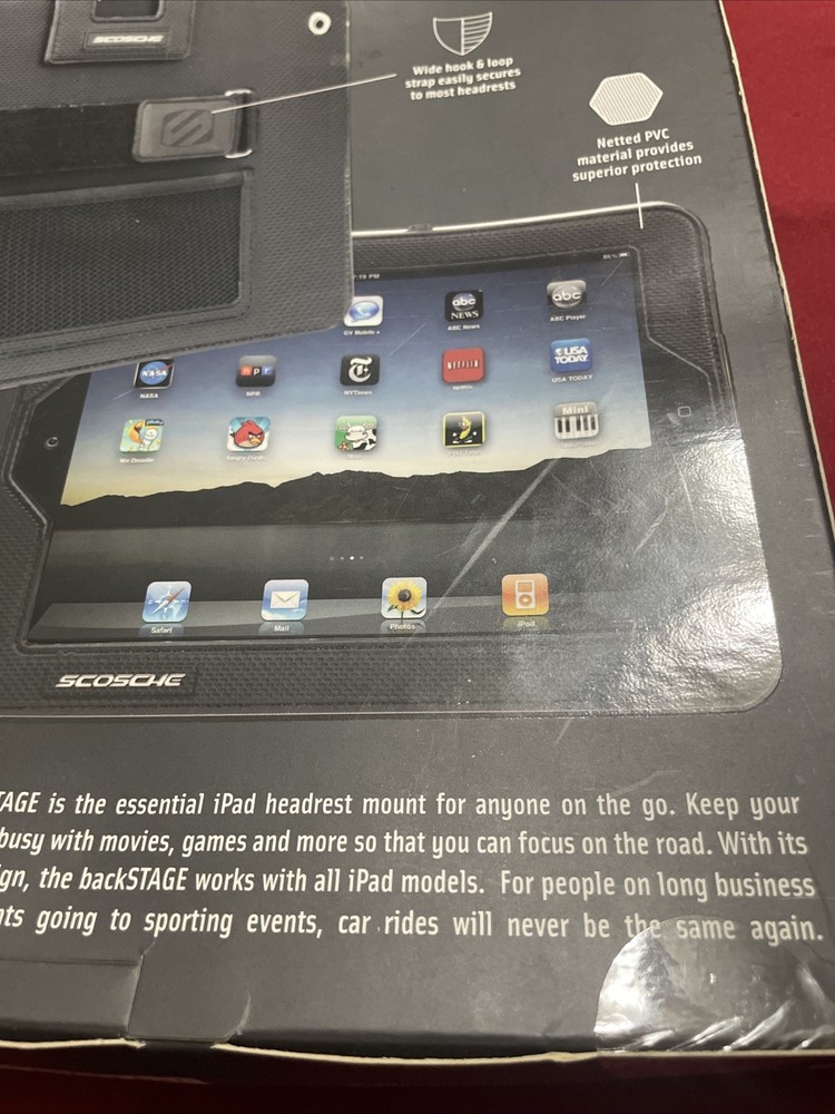 Scorched Backstage Headrest Mount For All iPad Models
