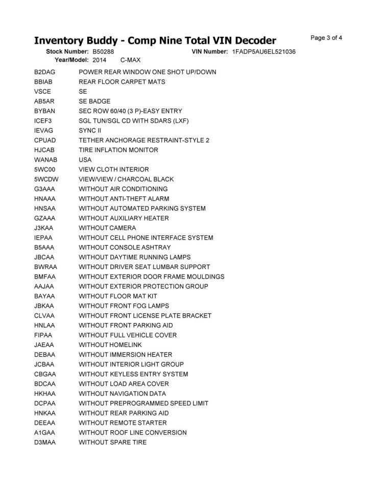 Engine ECM Electronic Control Module VIN A 7th Digit Fits 14-16 C-MAX 1299078