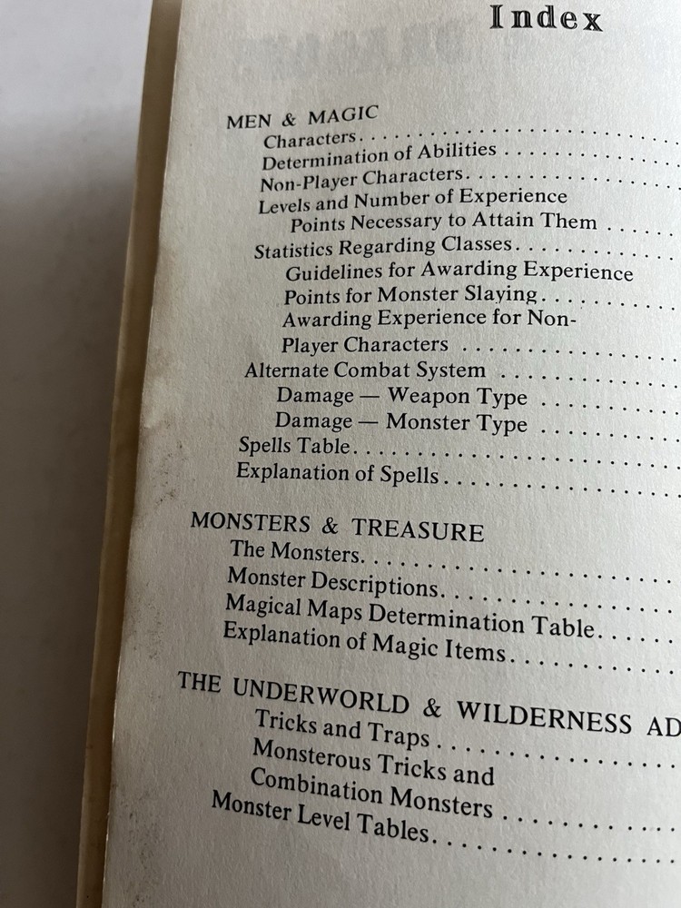 Dungeons and Dragons Greyhawk TSR 1976