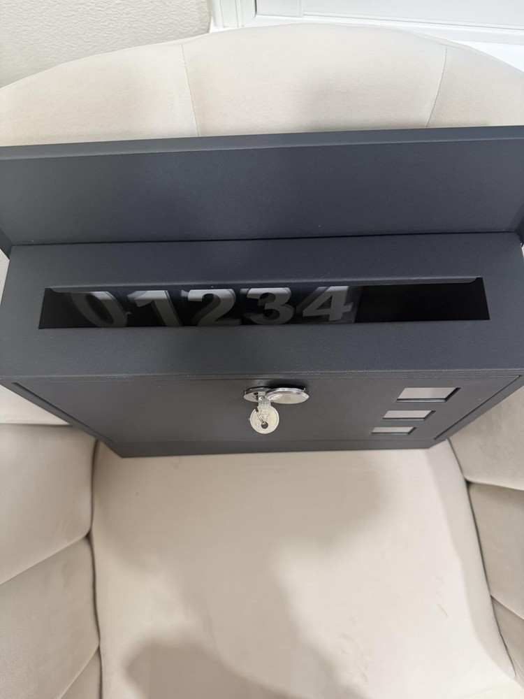 Large Capacity Stainless Steel Mailbox with Key Lock