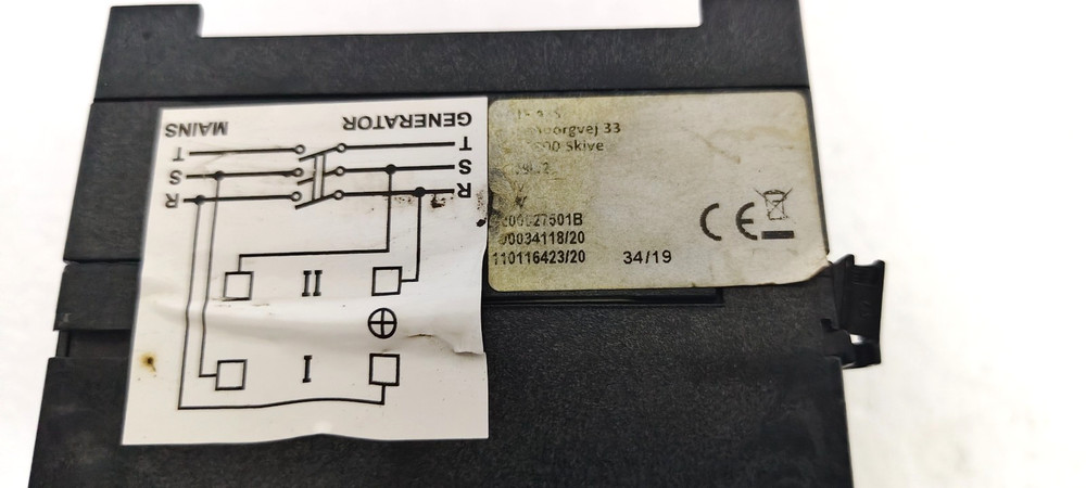 DEIF 2EQ96/2 Analog Double Voltmeter 0-600V Generator/Mains Synchronization