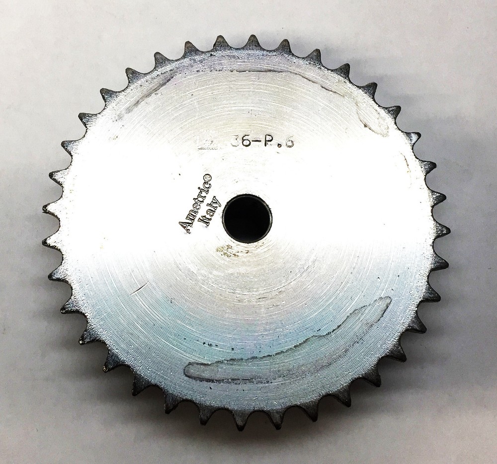 Ametric 36-Teeth 1/4" Bore Roller Chain Sprocket 36-P.6 NOS