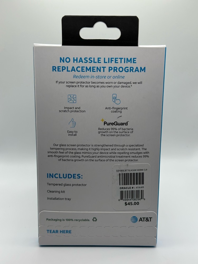 Apple iPhone 14 Pro AT&T Tempered Glass Antimicrobial Screen Protector