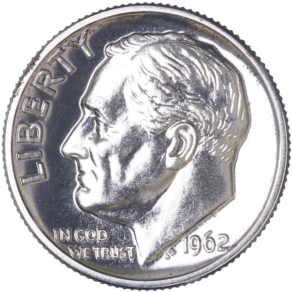 1962 (P) Proof Set Original Envelope 90% Silver US Mint 5 Coins