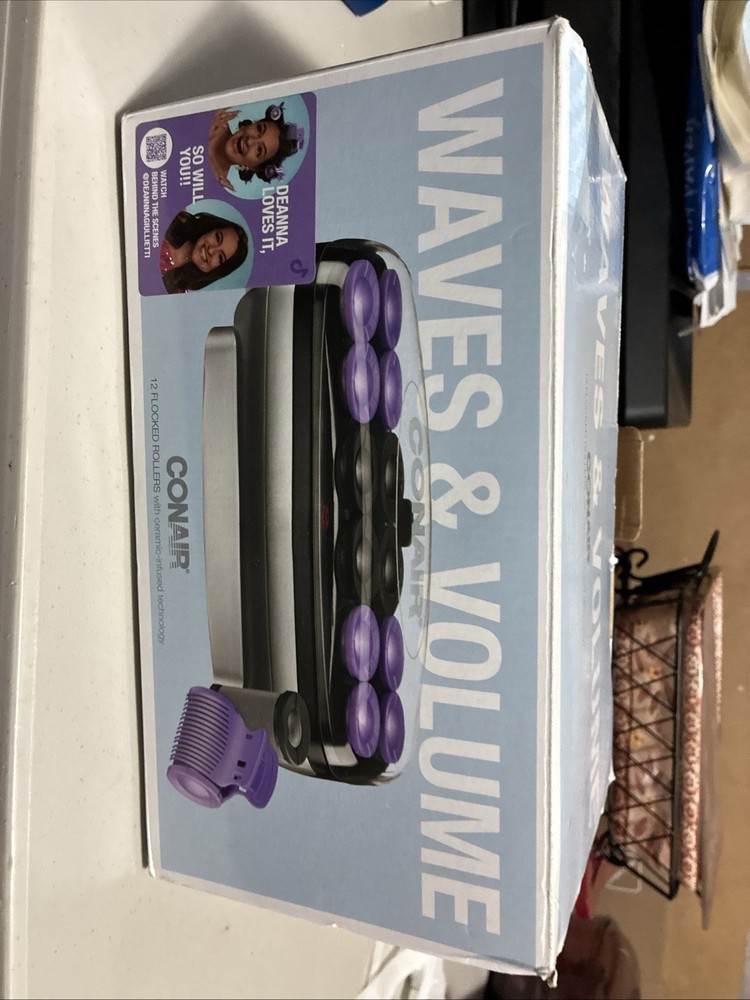 Conair Waves and Volume 12 Flocked Rollers with Ceramic Infused Technology