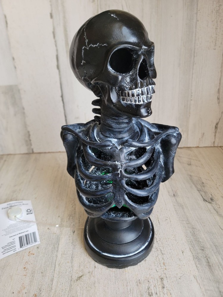 Black skeleton parcel multicolored light up Halloween unique prop decor
