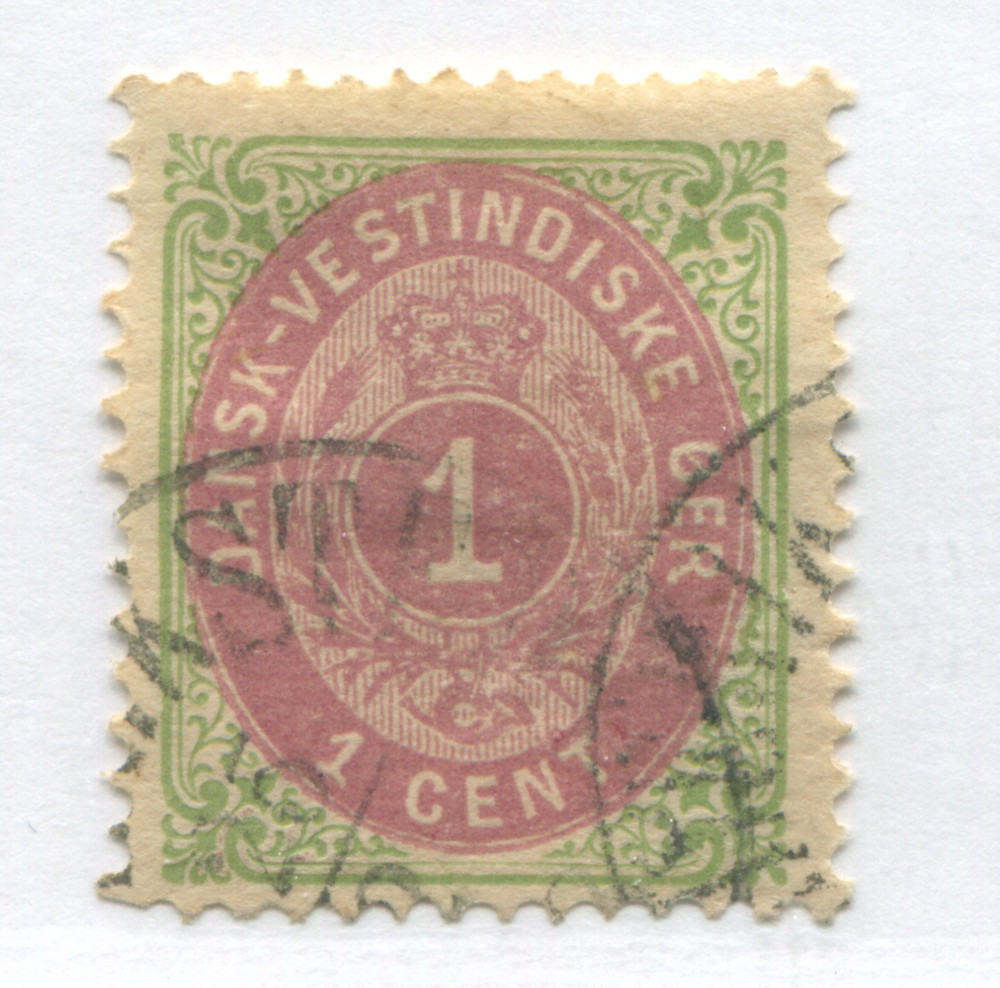 Danish West Indies 1874 1 cent used