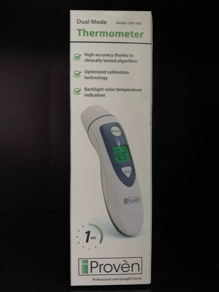 iProven Thermometer DMT-489 Dual Mode, Ear And Forehead Function.